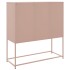Aparador de acero rosa 100,5x39x107