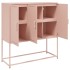 Aparador de acero rosa 100,5x39x107
