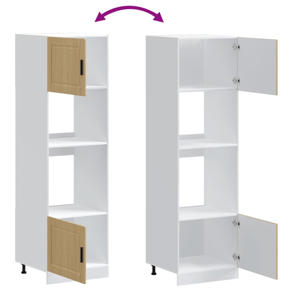 Armarios para horno 2 uds Porto roble sonoma madera