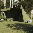Tienda campaña familiar tipi 6 personas impermeable verde oliva