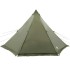 Tienda campaña familiar tipi 6 personas impermeable verde