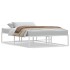 Estructura de cama sin colchón de metal blanco 120x200