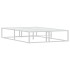 Estructura de cama sin colchón de metal blanco 120x200