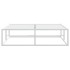 Estructura de cama sin colchón de metal blanco 120x200