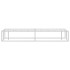 Estructura de cama sin colchón de metal blanco 120x200