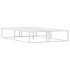 Estructura de cama sin colchón de metal blanco 120x200