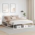 Estructura cama sin colchón metal blanco