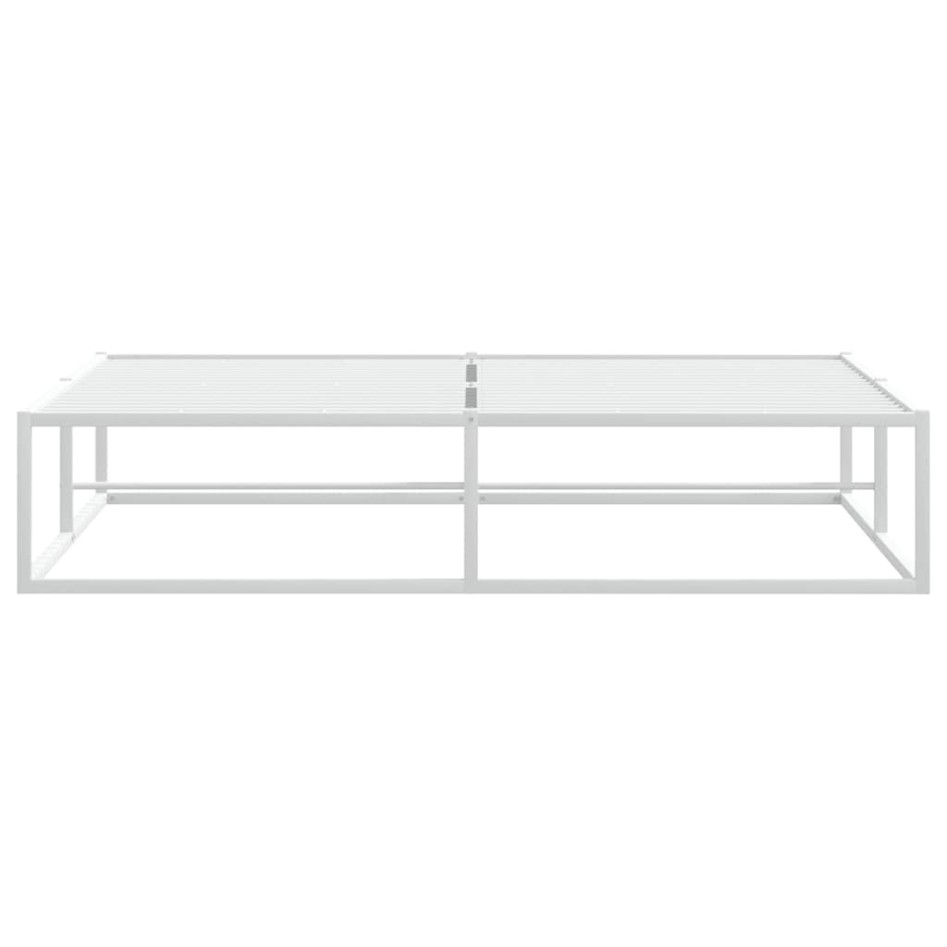 Estructura cama sin colchón metal blanco