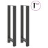 Patas de mesa de centro acero antracita 2 uds 40x(110-111)