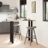 Patas de mesa de centro acero negro 2 uds 50x(110-111)