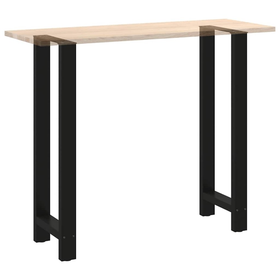 Patas de mesa de centro acero negro 2 uds 50x(110-111)