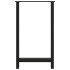 Patas de mesa de centro acero negro 2 uds 60x(100-101)