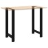 Patas de mesa de centro acero negro 2 uds 60x(100-101)