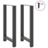 Patas de mesa de centro acero antracita 2 uds 60x(100-101)