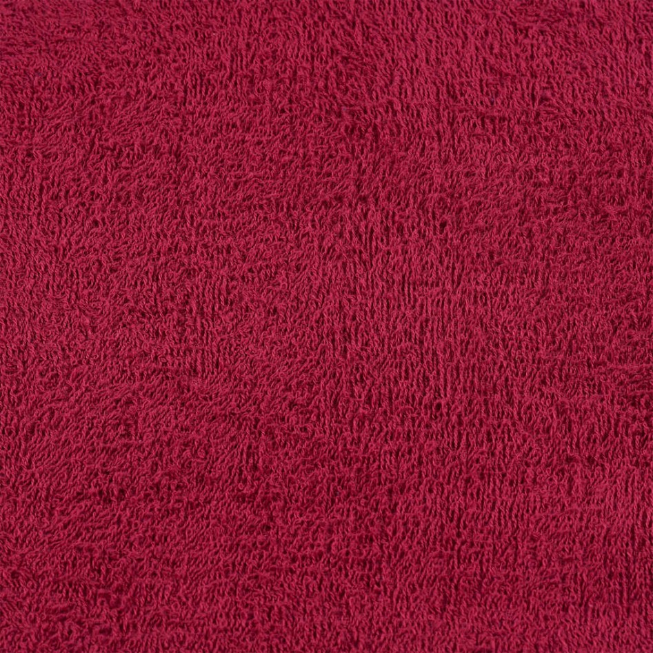 Toallas 10 uds 100% algodón burdeos 100x200 cm 600