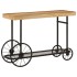 Mesa consola madera maciza de mango y hierro 112x36x76
