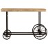 Mesa consola madera maciza de mango y hierro 112x36x76