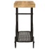 Mesa consola madera maciza de mango y hierro 112x36x76