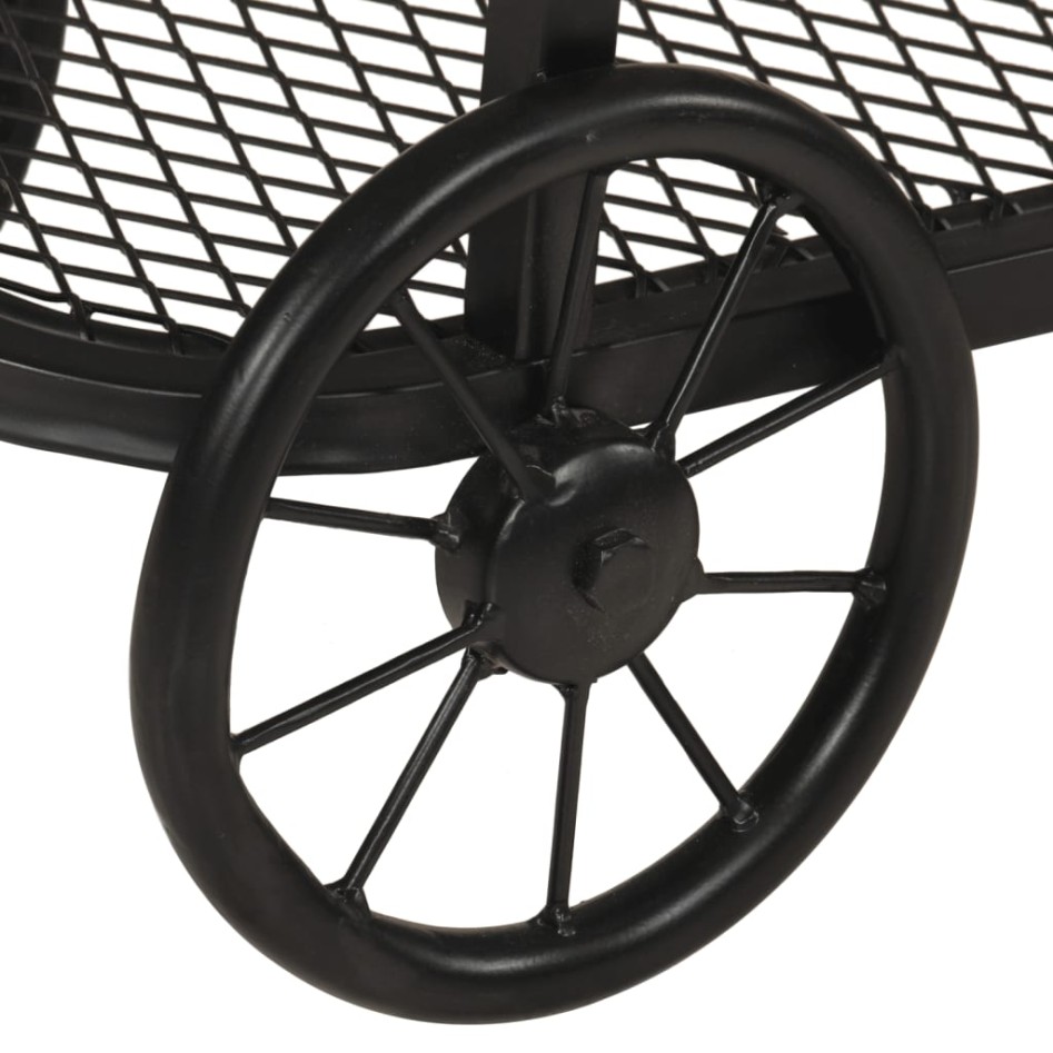 Mesa consola madera maciza de mango y hierro 112x36x76