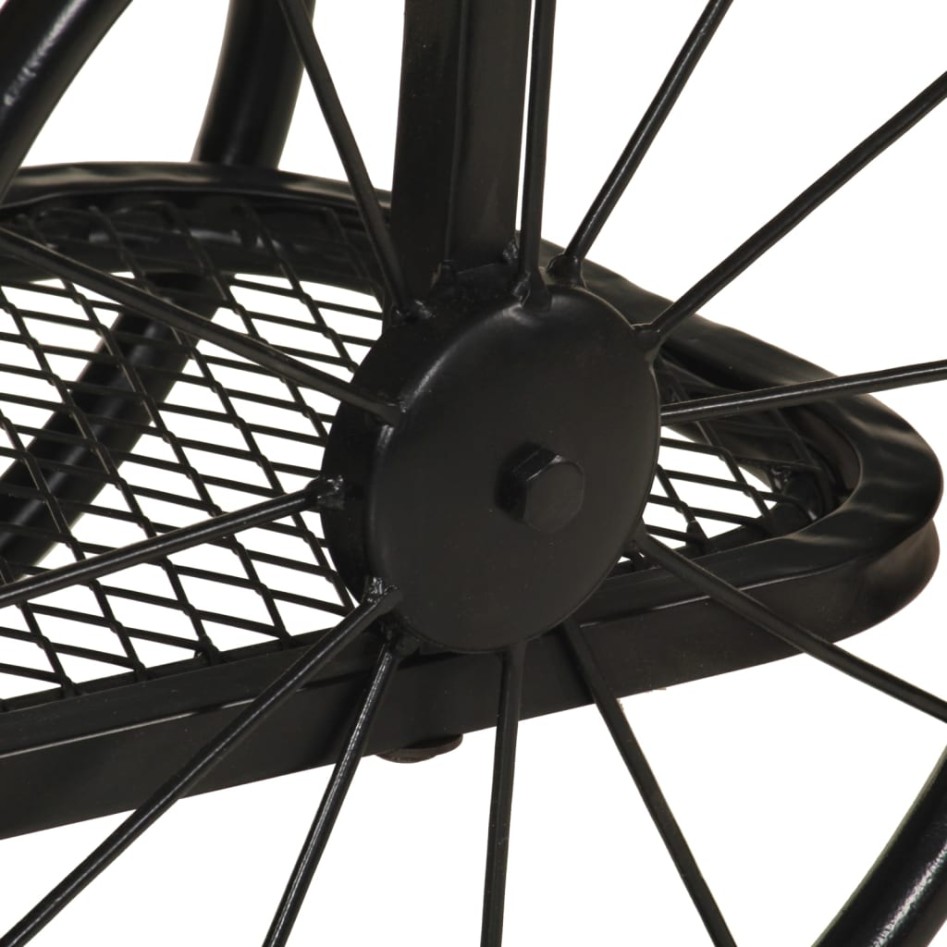 Mesa consola madera maciza de mango y hierro 112x36x76