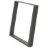 Patas para mesa comedor forma U 2uds antracita 100x(72-73)