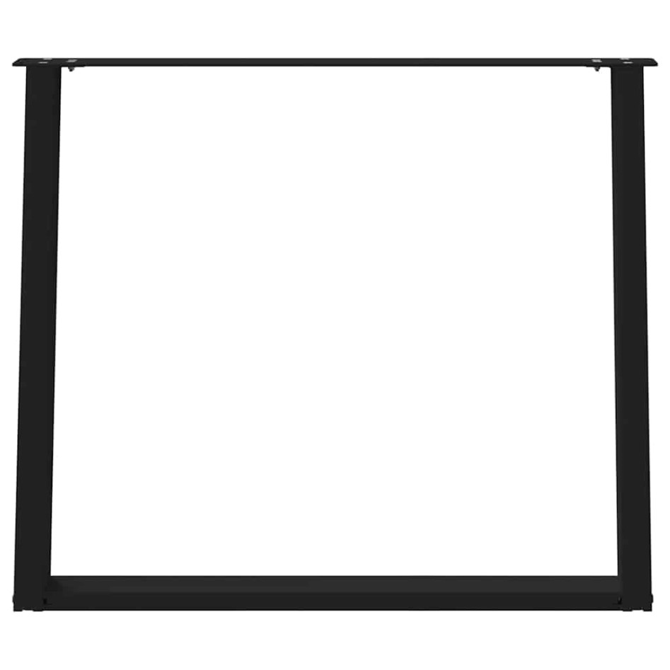 Patas para mesa comedor forma U 2uds acero negro