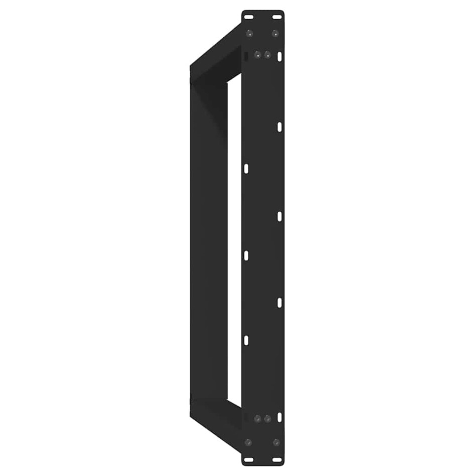 Patas para mesa comedor forma U 2uds acero negro