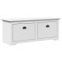 Banco de recibidor BODO blanco 114x40x45