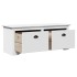 Banco de recibidor BODO blanco 114x40x45