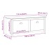 Banco de recibidor BODO blanco 114x40x45