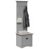Mueble de entrada con ganchos BODO gris 50x40x157