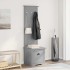Mueble de entrada con ganchos BODO gris 50x40x157