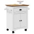 Carrito de cocina BODO blanco y marrón 72x45x80