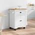 Carrito de cocina BODO blanco y marrón 72x45x80