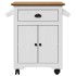 Carrito de cocina BODO blanco y marrón 72x45x80