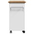 Carrito de cocina BODO blanco y marrón 72x45x80