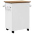 Carrito de cocina BODO blanco y marrón 72x45x80