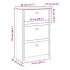 Zapatero BODO blanco 80x35x118