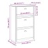 Zapatero BODO gris 80x35x118