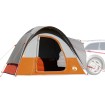 Tienda de campaña de coche 4 personas impermeable gris-naranja