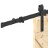 Puerta corredera con herrajes madera maciza de pino 85x210