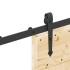 Puerta corredera con herrajes madera maciza de pino 85x210
