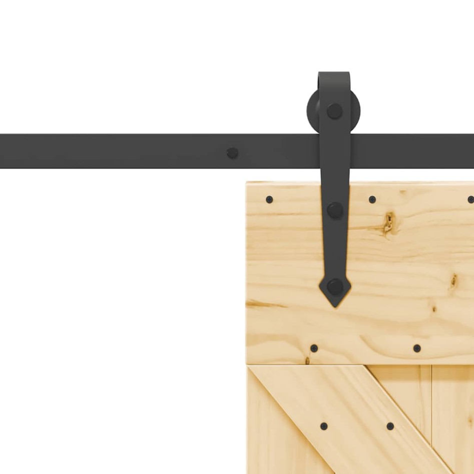 Puerta corredera con herrajes madera maciza de pino 85x210