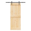 Puerta corredera con herrajes madera maciza de pino 80x210 cm