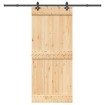 Puerta corredera con herrajes madera maciza de pino 90x210 cm