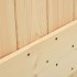 Puerta corredera con herrajes madera maciza de pino 90x210