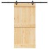 Puerta corredera con herrajes madera maciza de pino 100x210