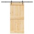 Puerta corredera con herrajes madera maciza de pino 95x210