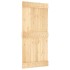 Puerta corredera con herrajes madera maciza de pino 95x210