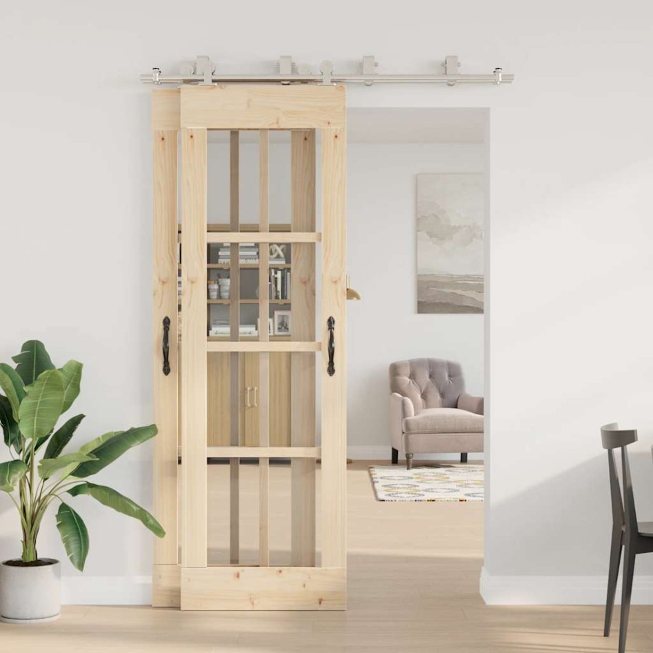 Kit de herrajes para puerta corredera 183 cm acero